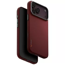   Uniq Keva Edge Magclick Apple iPhone 18 Pro / 17 Pro Aramid tok, MagSafe, kevlár, piros
