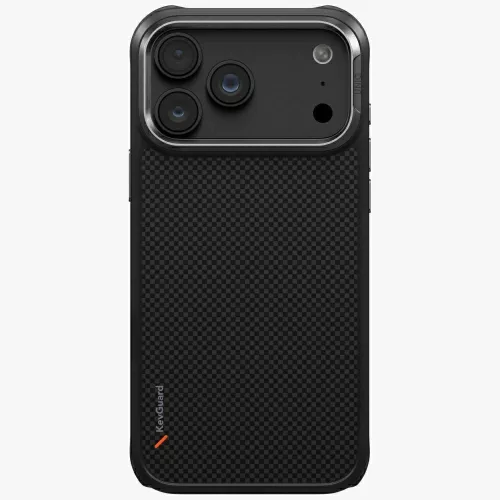 Uniq Keva Edge Magclick Apple iPhone 18 Pro / 17 Pro Aramid tok, MagSafe, kevlár, fekete