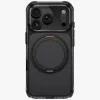 Uniq Swivix Apple iPhone 18 Pro / 17 Pro tok gyűrűs telefontartóval, MagSafe, 360 fokban forgatható, fekete