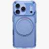 Uniq Swivix Apple iPhone 18 Pro / 17 Pro tok gyűrűs telefontartóval, MagSafe, 360 fokban forgatható, kék