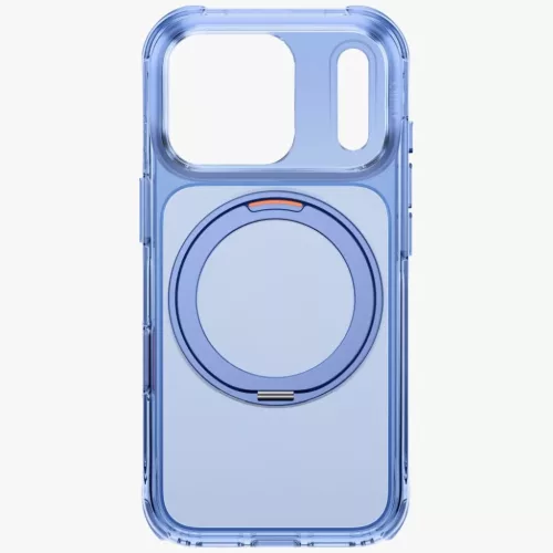 Uniq Swivix Apple iPhone 18 Pro / 17 Pro tok gyűrűs telefontartóval, MagSafe, 360 fokban forgatható, kék