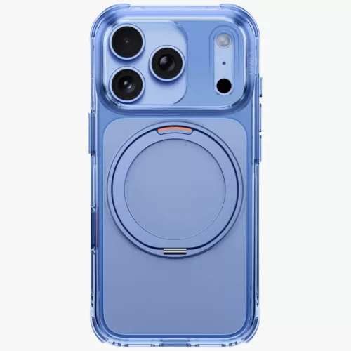Uniq Swivix Apple iPhone 18 Pro Max / 17 Pro Max tok gyűrűs telefontartóval, MagSafe, 360 fokban forgatható, kék