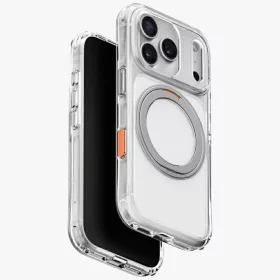   Uniq Swivix Apple iPhone 18 Pro Max / 17 Pro Max tok gyűrűs telefontartóval, MagSafe, 360 fokban forgatható, átlátszó