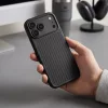 Tech-Protect Magcam Apple iPhone 18 Pro Max / 17 Pro Max tok, MagSafe, Carbon minta, fekete