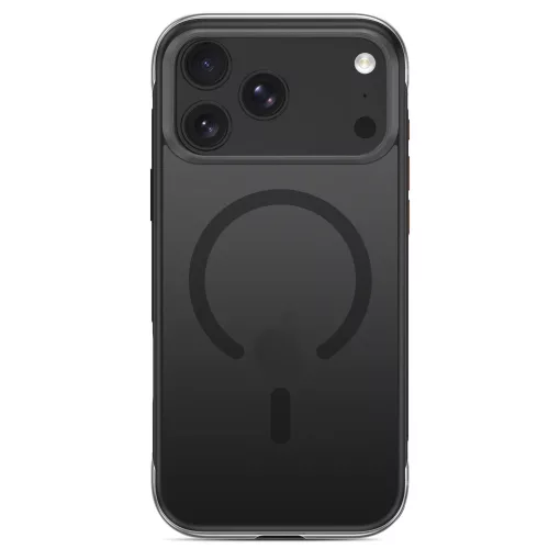Tech-Protect MagAir Apple iPhone 18 Pro / 17 Pro tok megerősített sarkakkal, MagSafe, Matt, fekete-narancs
