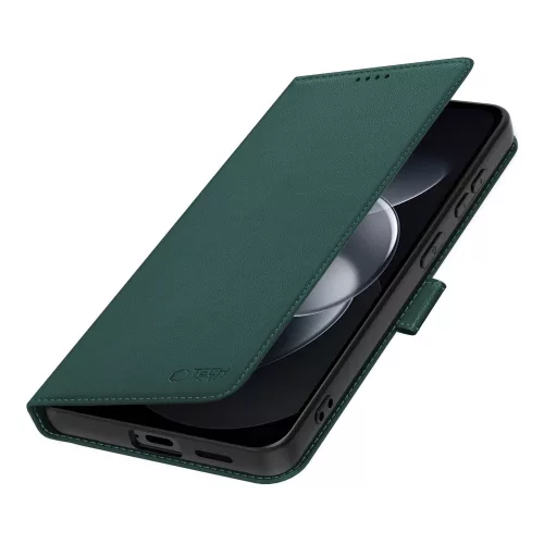 Tech-Protect Wallet Xiaomi Redmi Note 17 Pro flip / kinyitható tok, zöld