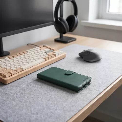 Tech-Protect Wallet Xiaomi Redmi Note 17 Pro flip / kinyitható tok, zöld