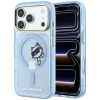 Karl Lagerfeld Peekaboo Logo Apple iPhone 18 Pro / 17 Pro tok, MagSafe, macska minta, kék-arany