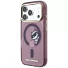Karl Lagerfeld Peekaboo Logo Apple iPhone 18 Pro Max / 17 Pro Max tok, MagSafe, macska minta, lila-arany