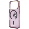 Karl Lagerfeld Peekaboo Logo Apple iPhone 18 Pro Max / 17 Pro Max tok, MagSafe, macska minta, lila-arany
