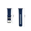 Tech-Protect Motion Apple Watch 44/45/46/49mm gumis szilikon szíj, kék