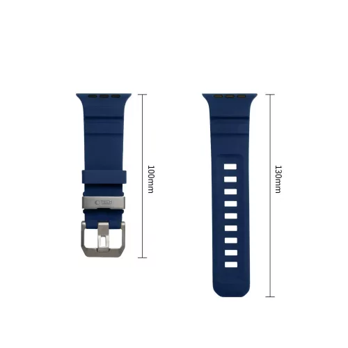 Tech-Protect Motion Apple Watch 44/45/46/49mm gumis szilikon szíj, kék