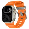 Tech-Protect Motion Apple Watch 44/45/46/49mm gumis szilikon szíj, narancs