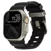 Tech-Protect Motion Apple Watch 44/45/46/49mm gumis szilikon szíj, fekete