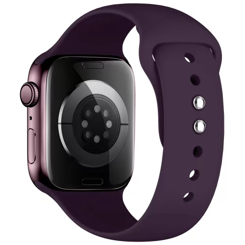 Tech-Protect Silicone Apple Watch 8 / 9 / 10 / 11 / 12 / SE / Ultra (44/45/46/49mm) szíj, szilikon, lila