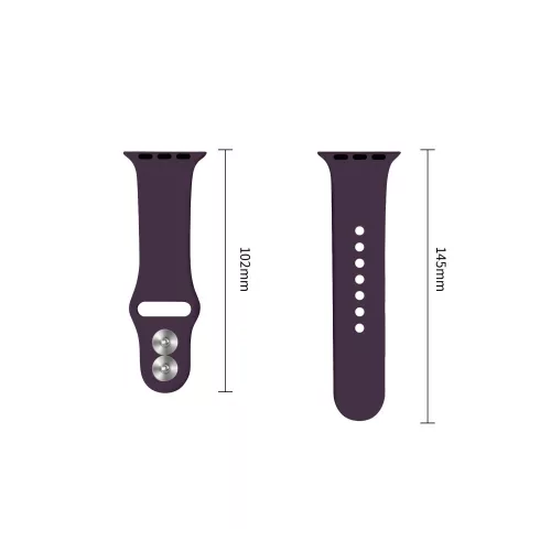 Tech-Protect Silicone Apple Watch 8 / 9 / 10 / 11 / 12 / SE / Ultra (44/45/46/49mm) szíj, szilikon, lila