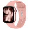 Tech-Protect Silicone Apple Watch 8 / 9 / 10 / 11 / 12 / SE / Ultra (44/45/46/49mm) szíj, szilikon, rózsaszín