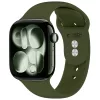 Tech-Protect Silicone Apple Watch 8 / 9 / 10 / 11 / 12 / SE / Ultra (44/45/46/49mm) szíj, szilikon, zöld