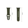 Tech-Protect Silicone Apple Watch 8 / 9 / 10 / 11 / 12 / SE / Ultra (44/45/46/49mm) szíj, szilikon, zöld