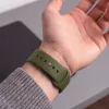 Tech-Protect Silicone Apple Watch 8 / 9 / 10 / 11 / 12 / SE / Ultra (44/45/46/49mm) szíj, szilikon, zöld