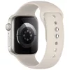 Tech-Protect Silicone Apple Watch 8 / 9 / 10 / 11 / 12 / SE / Ultra (44/45/46/49mm) szíj, szilikon, törtfehér