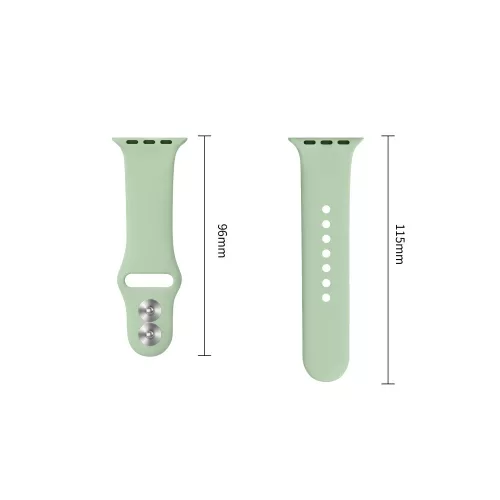 Tech-Protect Silicone Apple Watch 8 / 9 / 10 / 11 / 12 / SE (40/41/42mm) szíj, szilikon, zöld