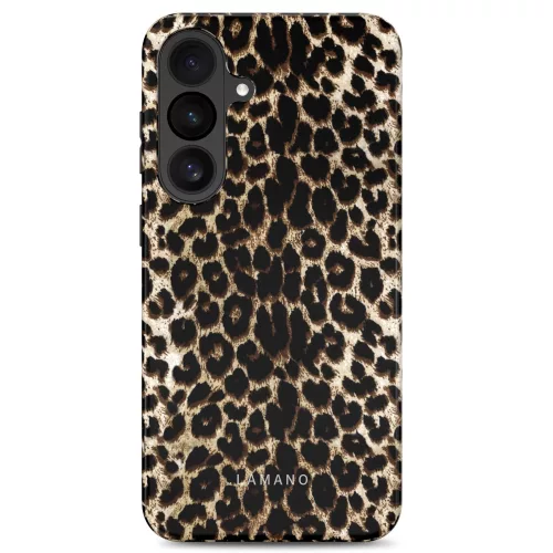 Tech-Protect Lamano Samsung Galaxy S26 FE hátlap tok, MagSafe, Exotic Touch, leopárd minta