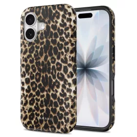   Tech-Protect Lamano Apple iPhone 17 hátlap tok, MagSafe, Exotic Touch, leopárd minta