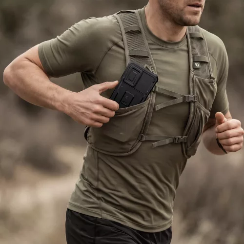 Tech-Protect Kevlar Cam+ Samsung A17 / Galaxy A18 tok kameravédelemmel, kitámasztóval, megerősített sarokkal, fekete
