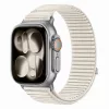 Tech-Protect Nylonloop Apple Watch 8 / 9 / 10 / 11 / 12 / SE / Ultra (44/45/46/49mm) szíj, szövet, bézs