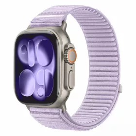   Tech-Protect Nylonloop Apple Watch 8 / 9 / 10 / 11 / 12 / SE / Ultra (44/45/46/49mm) szíj, szövet, lila