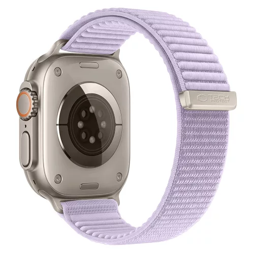 Tech-Protect Nylonloop Apple Watch 8 / 9 / 10 / 11 / 12 / SE / Ultra (44/45/46/49mm) szíj, szövet, lila