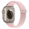 Tech-Protect Nylonloop Apple Watch 8 / 9 / 10 / 11 / 12 / SE / Ultra (44/45/46/49mm) szíj, szövet, rózsaszín