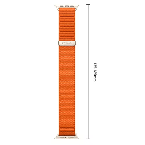 Tech-Protect Nylonloop Apple Watch 8 / 9 / 10 / 11 / 12 / SE / Ultra (44/45/46/49mm) szíj, szövet, narancs