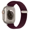 Tech-Protect Nylonloop Apple Watch 8 / 9 / 10 / 11 / 12 / SE / Ultra (44/45/46/49mm) szíj, szövet, burgundi