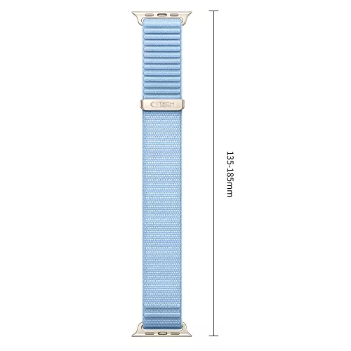 Tech-Protect Nylonloop Apple Watch 8 / 9 / 10 / 11 / 12 / SE / Ultra (44/45/46/49mm) szíj, szövet, világoskék