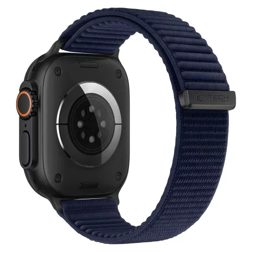 Tech-Protect Nylonloop Apple Watch 8 / 9 / 10 / 11 / 12 / SE / Ultra (44/45/46/49mm) szíj, szövet, sötétkék