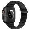 Tech-Protect Nylonloop Apple Watch 8 / 9 / 10 / 11 / 12 / SE / Ultra (44/45/46/49mm) szíj, szövet, fekete