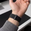 Tech-Protect Nylonloop Apple Watch 8 / 9 / 10 / 11 / 12 / SE / Ultra (44/45/46/49mm) szíj, szövet, fekete