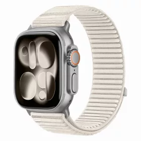  Tech-Protect Nylonloop Apple Watch 8 / 9 / 10 / 11 / 12 / SE (40/41/42mm) szíj, szövet, bézs