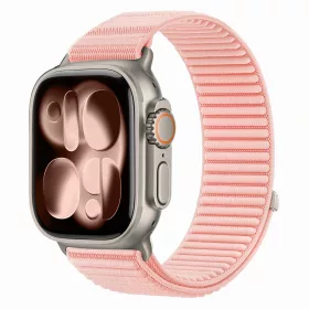   Tech-Protect Nylonloop Apple Watch 8 / 9 / 10 / 11 / 12 / SE (40/41/42mm) szíj, szövet, rózsaszín
