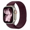 Tech-Protect Nylonloop Apple Watch 8 / 9 / 10 / 11 / 12 / SE (40/41/42mm) szíj, szövet, burgundi