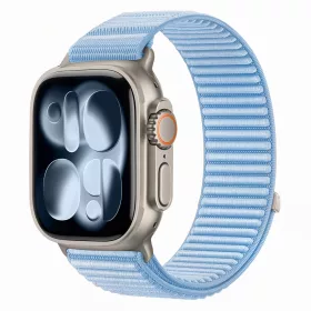   Tech-Protect Nylonloop Apple Watch 8 / 9 / 10 / 11 / 12 / SE (40/41/42mm) szíj, szövet, világoskék