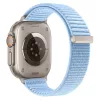 Tech-Protect Nylonloop Apple Watch 8 / 9 / 10 / 11 / 12 / SE (40/41/42mm) szíj, szövet, világoskék