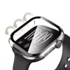 Tech-Protect Defense Apple Watch 12 46mm tok, kijelzővédő felülettel, fekete-átlátszó (2db)