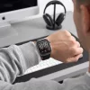 Tech-Protect Defense Apple Watch 12 46mm tok, kijelzővédő felülettel, fekete-átlátszó (2db)