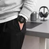 Tech-Protect Defense Apple Watch 12 46mm tok, kijelzővédő felülettel, fekete-átlátszó (2db)