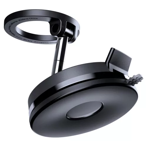 Spigen STK100 Vacuumlock mágneses tapadókorongos autós tartó műszerfalra, szélvédőre, MagSafe, fekete