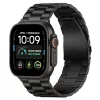 Tech-Protect Stainless Apple Watch 8 / 9 / 10 / 11 / 12 / SE / Ultra (44/45/46/49mm) szíj, fém, fekete