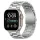 Tech-Protect Stainless Apple Watch 8 / 9 / 10 / 11 / 12 / SE / Ultra (44/45/46/49mm) szíj, fém, ezüst